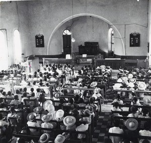 Sunday school in Ziona's Church in Mahajanga, Madagascar