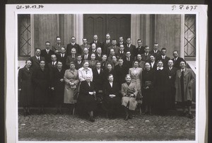 Participants in a conference for members of staff, 3-6 April 1945