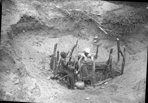 African children at the well, Mahele, Mozambique