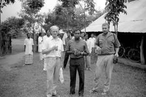 Bangladesh Lutheran Church/BLC, October 1991. Bishop Julius Paul from ELCM, Malaysia visiting B