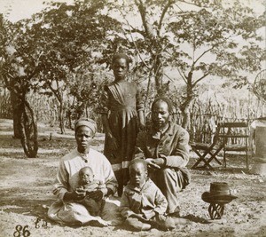 Aaron and his family, in Zambia