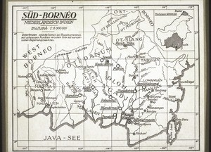 Karte von Süd-Borneo. 1928