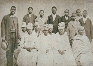 Free and converted slaves in Taylor's home, Senegal