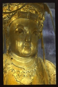 Golden Buddha statue, China, ca.1917-1923