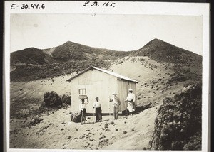 Hut in the crater of Cameroon Mountain