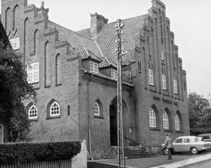 Hans Tausens Hus i Vborg hvor repræsentantskabsmødet blev holdt 12-13/09/1962