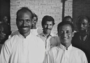 Bangladesh Lutheran Church/BLC, 1984. From the left, in front: Leaders of the church, Rev. Bire