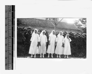 Graduates of Peking Union Nurses Training School, Beijing, China, 1918