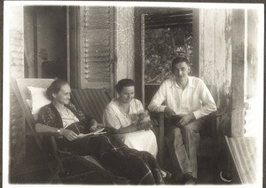 Peace on the veranda with the two sisters