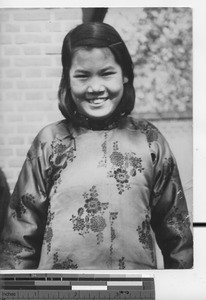 A Christian girl at Fushun, China, 1936