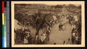 Procession at Korhogo, Cote d'Ivoire, ca.1920-1940