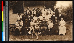 Assembled missionaries at Boma, Angola, ca.1920-1940