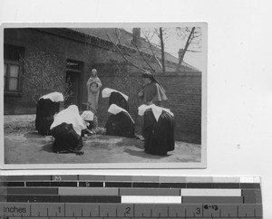 Sr. Veronica Marie with Native Novices at Fushun, China