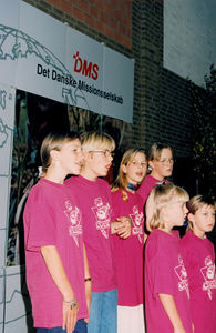 DMS annual meeting October 1994 Haslev. A of flock of girls sing for the Assembly