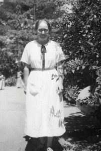 Missionary Ellen Lindenmayer. Arrived in India November1925. Language studies in Madras 1925-19