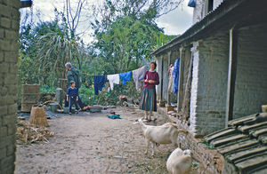 Missionary Elly Søgaard Jensen, sent by Danish Santal Mission to UMN, Nepal, 1985-94. Employed