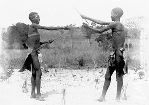 Fight scene, Mozambique, ca. 1896-1911