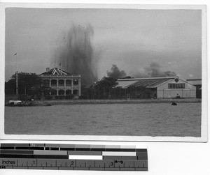 A bombing in Shantou, China, 1938