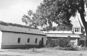 Porkunam, Tamil Nadu, South India, 1989. New and old church