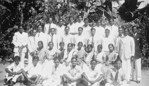 Madras (Chennai), Arcot, South India, January 1949. Students from the Danish Mission area at a