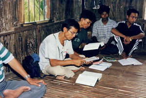 House church, Preah S'Dach, 2001