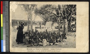 Explaining catechism, Congo, ca.1920-1940