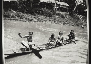 Princess Tama Tinggan in a boat