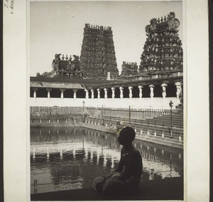 Tempel mit Teich in Madura