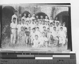 Students at the seminary at Danzhu, China, 1945