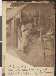 Food store, Dar es Salaam, Tanzania, July 1917