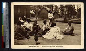 Distribution of rice, Manakavaly, Madagascar, ca.1900-1930