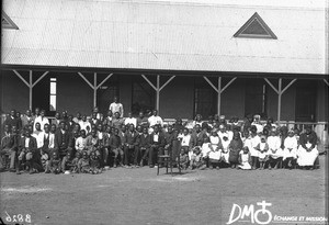 Congregation of leprous, Pretoria, South Africa, ca. 1896-1911