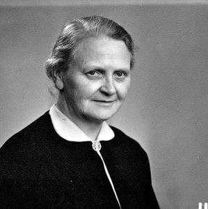 Missionary Elise Marie Bahnson. Travelled to China in 1925 as a collaborator of architect Prip-