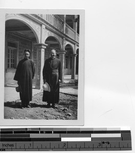 Fr. Downs and Fr. Lim in Meixien, China, 1929