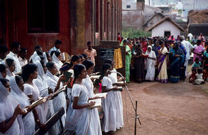 Dedication service of extension of Carmel Church in Tiruvannamalai, India