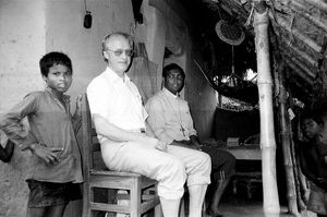 Bangladesh Lutheran Church/BLC, October 1991. Bishop Julius Paul from ELCM, Malaysia visiting B