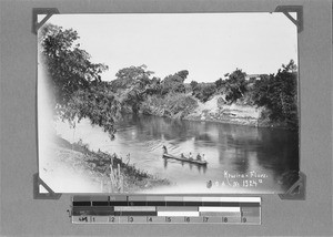 Dugout canoe on the Kiwira River near Ipanya, Tanzania