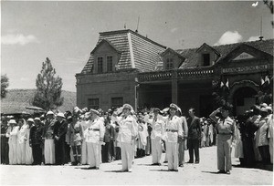 Visit of the governor general, in Madagascar