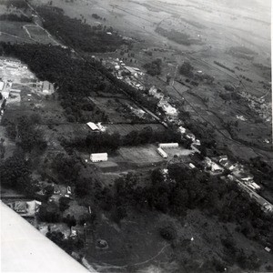 Aerial view of Moramanga, in Madagascar