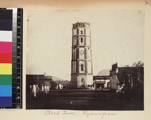 View of clock tower, Vizianagaram, India , ca. 1885-1895