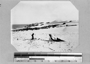 Man in the dunes, Wagenhuiskrans, South Africa