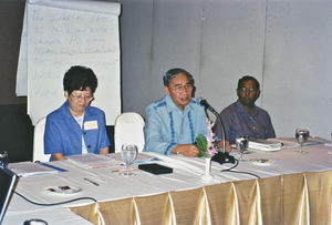 International Mekong Consultation, Bangkok, June 2002. Thomas Batong, the Danmission Asia secre