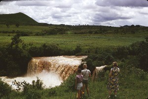 By the Wina waterfall, Far North Region, Cameroon, 1960-1968