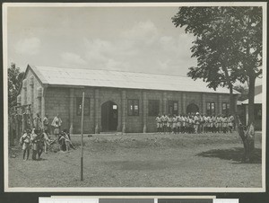 View of the dining hall, Chogoria, Kenya, October 1948