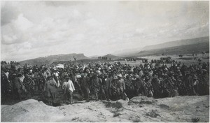 Funeral of a chief in the Thaba-Bosiu mountains