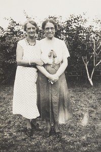 Miss Elkins and Mrs Arnot, Nigeria, ca. 1935