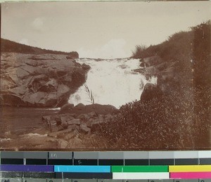 Ranovelona waterfall, Ambohimasina, Madagascar, 1901