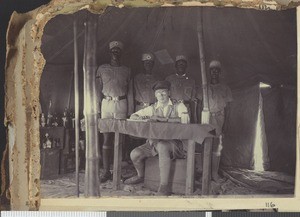 Archibald Irvine and orderlies, Dar es Salaam, Tanzania, 1918