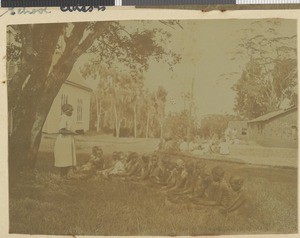 Sunday school class, Kikuyu, Kenya, 1918