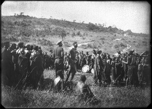 African people dancing, southern Africa, ca. 1880-1914